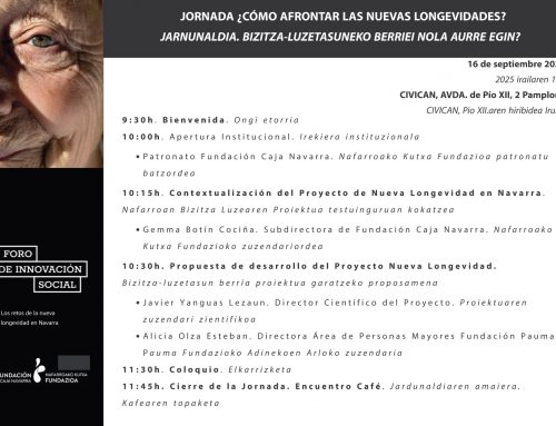 INVITACIÓN JORNADA «NUEVA LONGEVIDAD» FUNDACIÓN CAJA NAVARRA