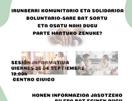 Sesión Informativa sobre la red de voluntariado en Lumbier