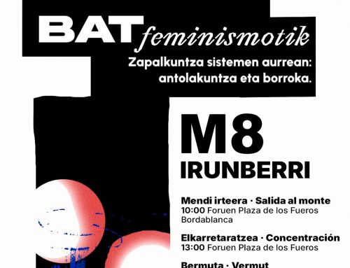 Concentración 8M en Irunberri-Lumbier